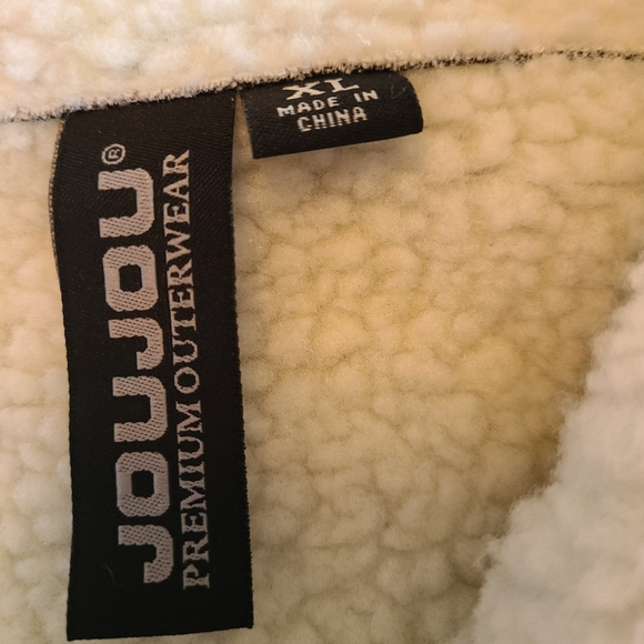 JouJou Woman's Moto Jacket, Size: XL Color: Grey and White - Picture 13 of 16